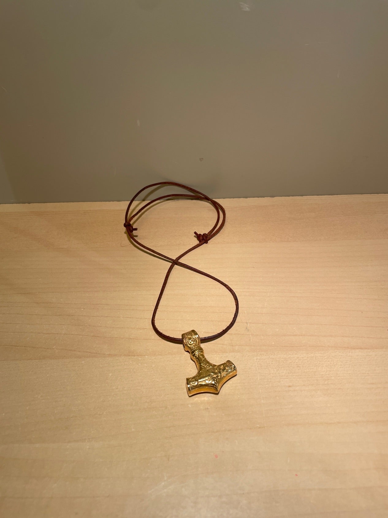 Mjølner/Thors Hammer i messing
