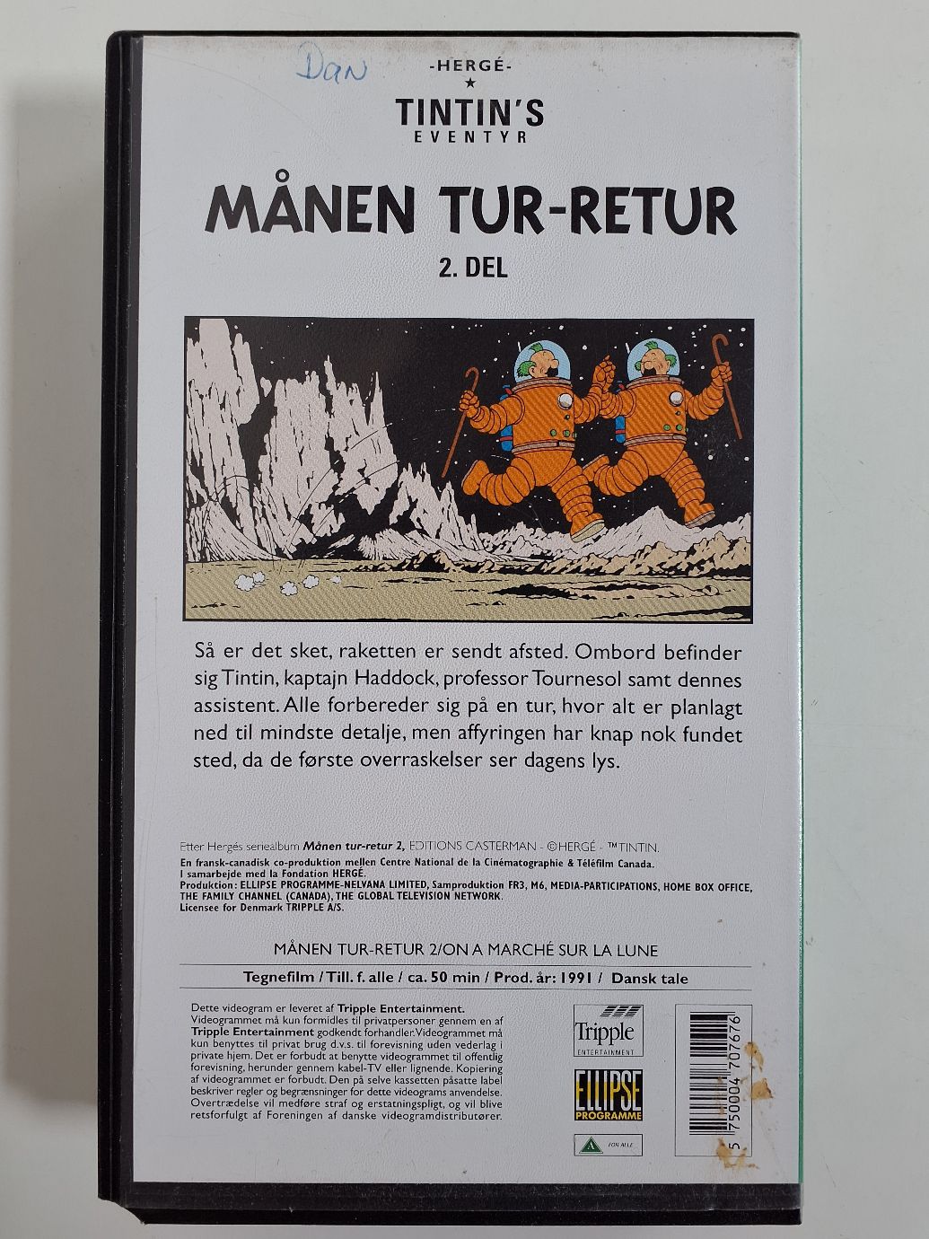 VHS Tintin del 2 Månen tur-retur
