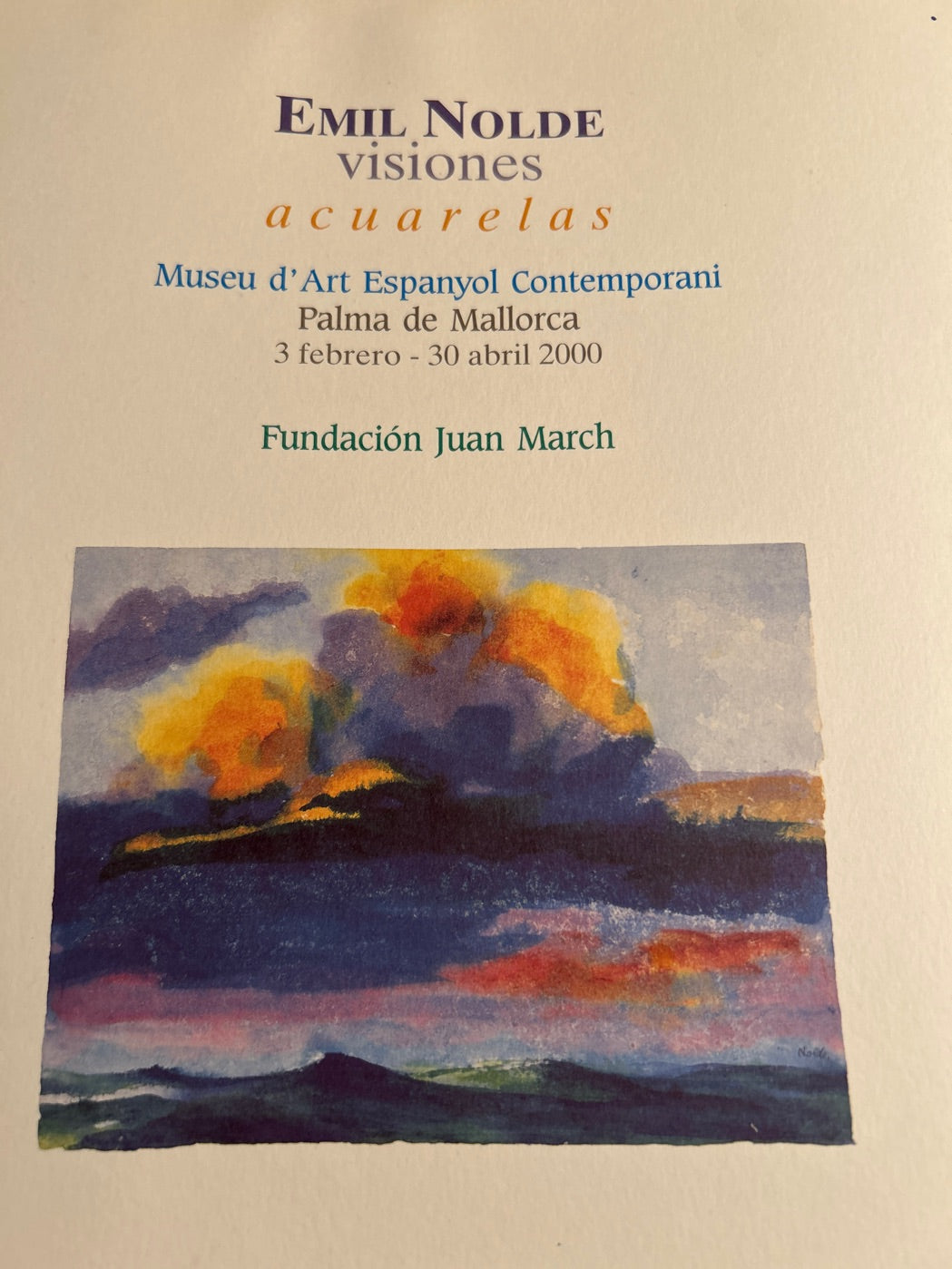 Nolde visiones acuareles