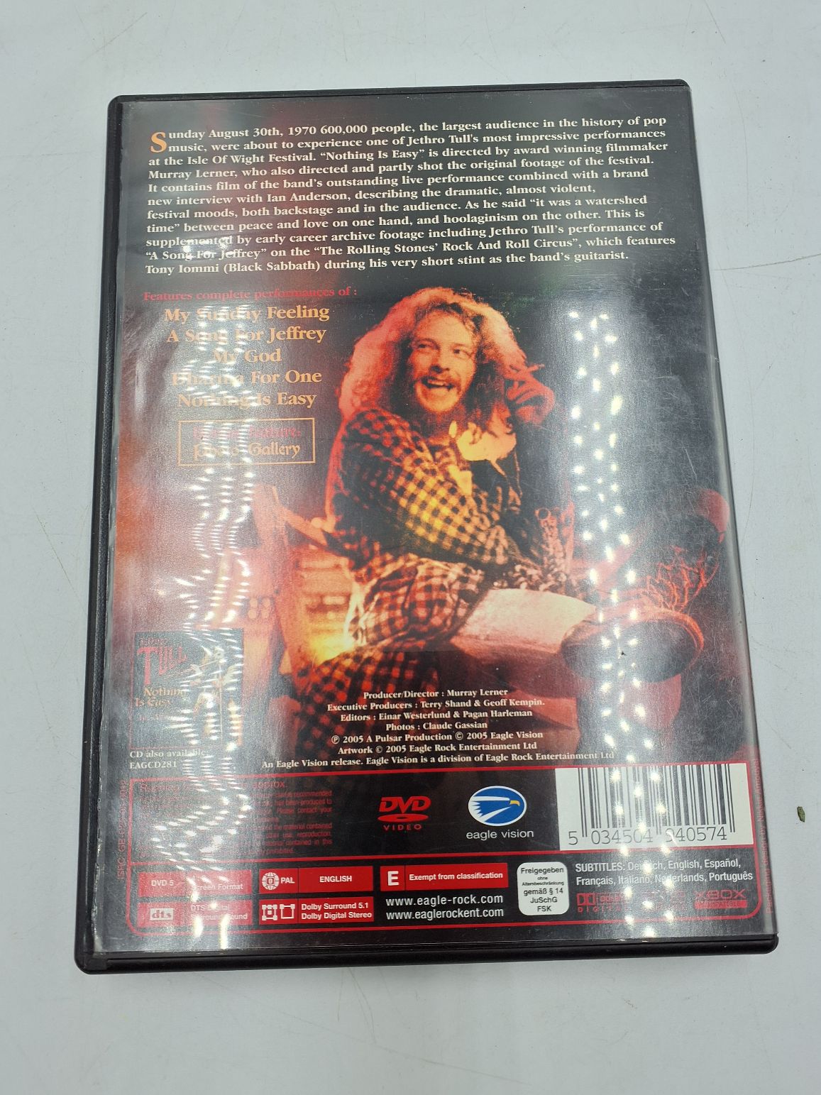 Jethro Tull DVD Nothing is Easy