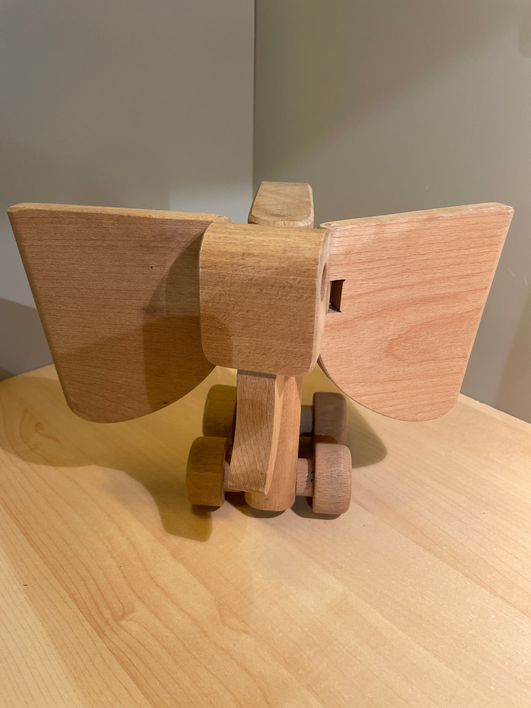 Vintage træelefant