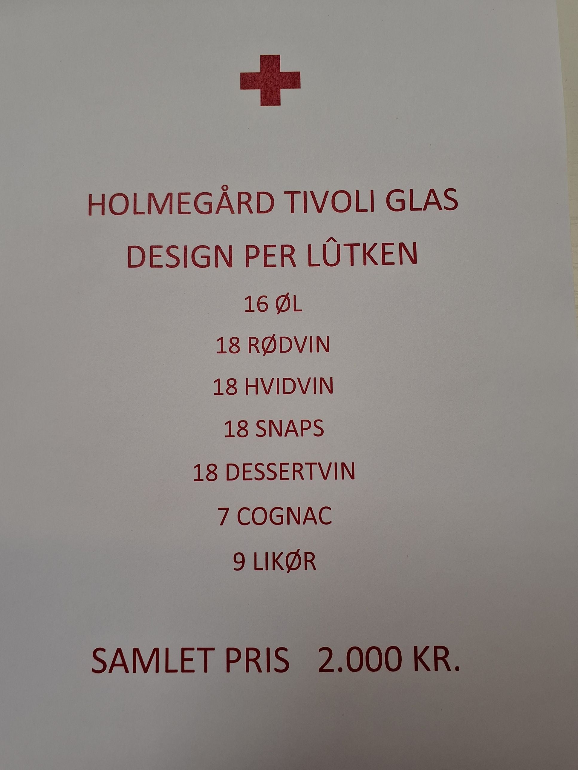 Holmegård Tivoliglas
