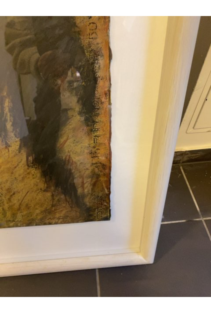 Kunst - oliekridt/akvarel