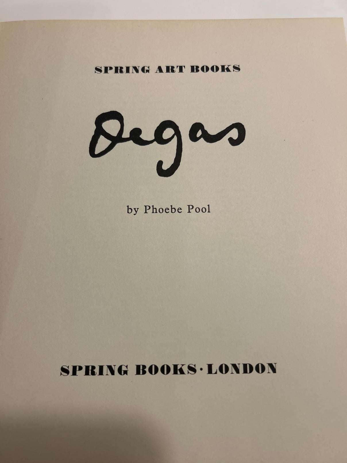 Degas af Phoebe Pool