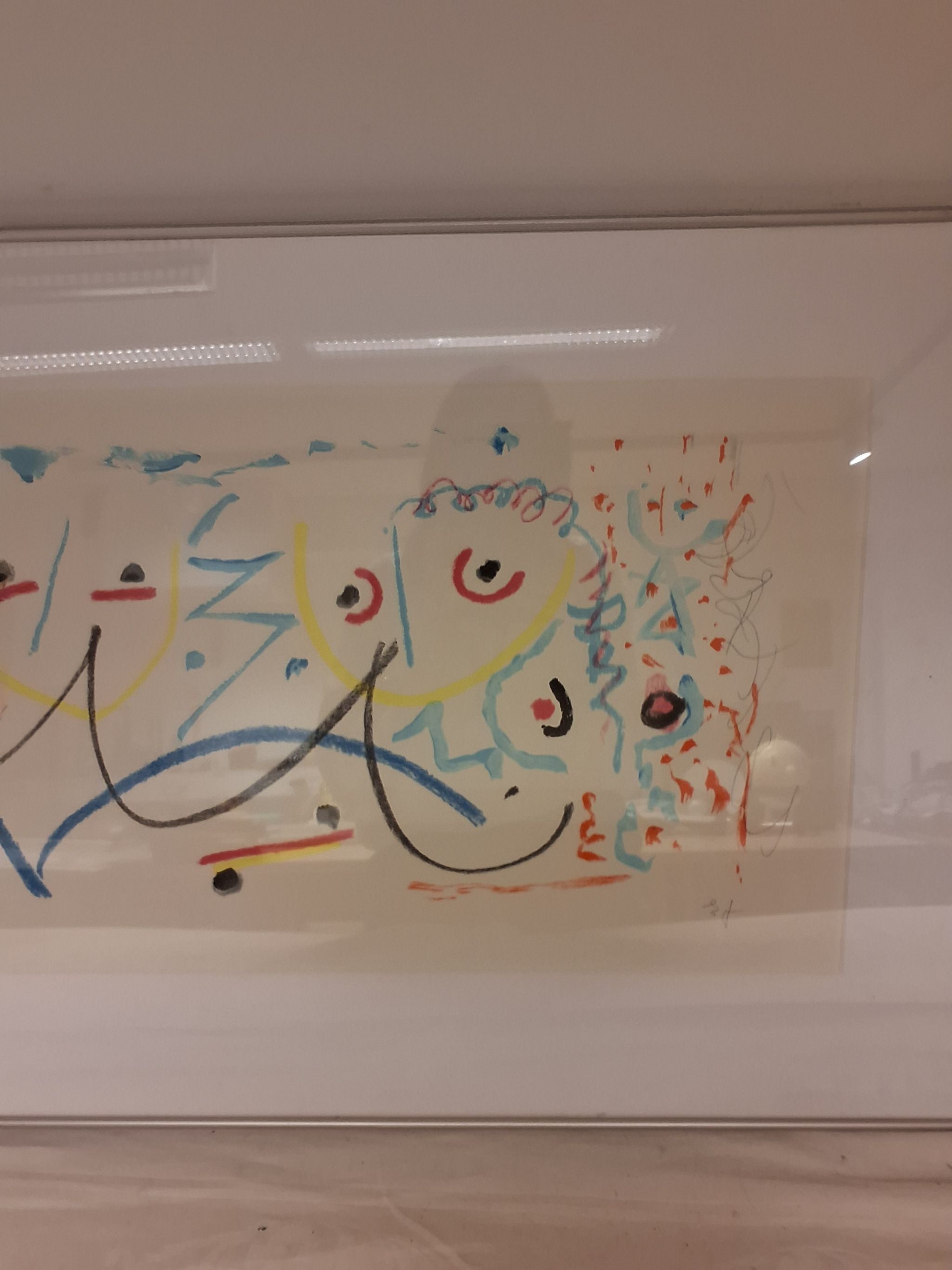 Litografi af eigill Jacobsen maskefigurer