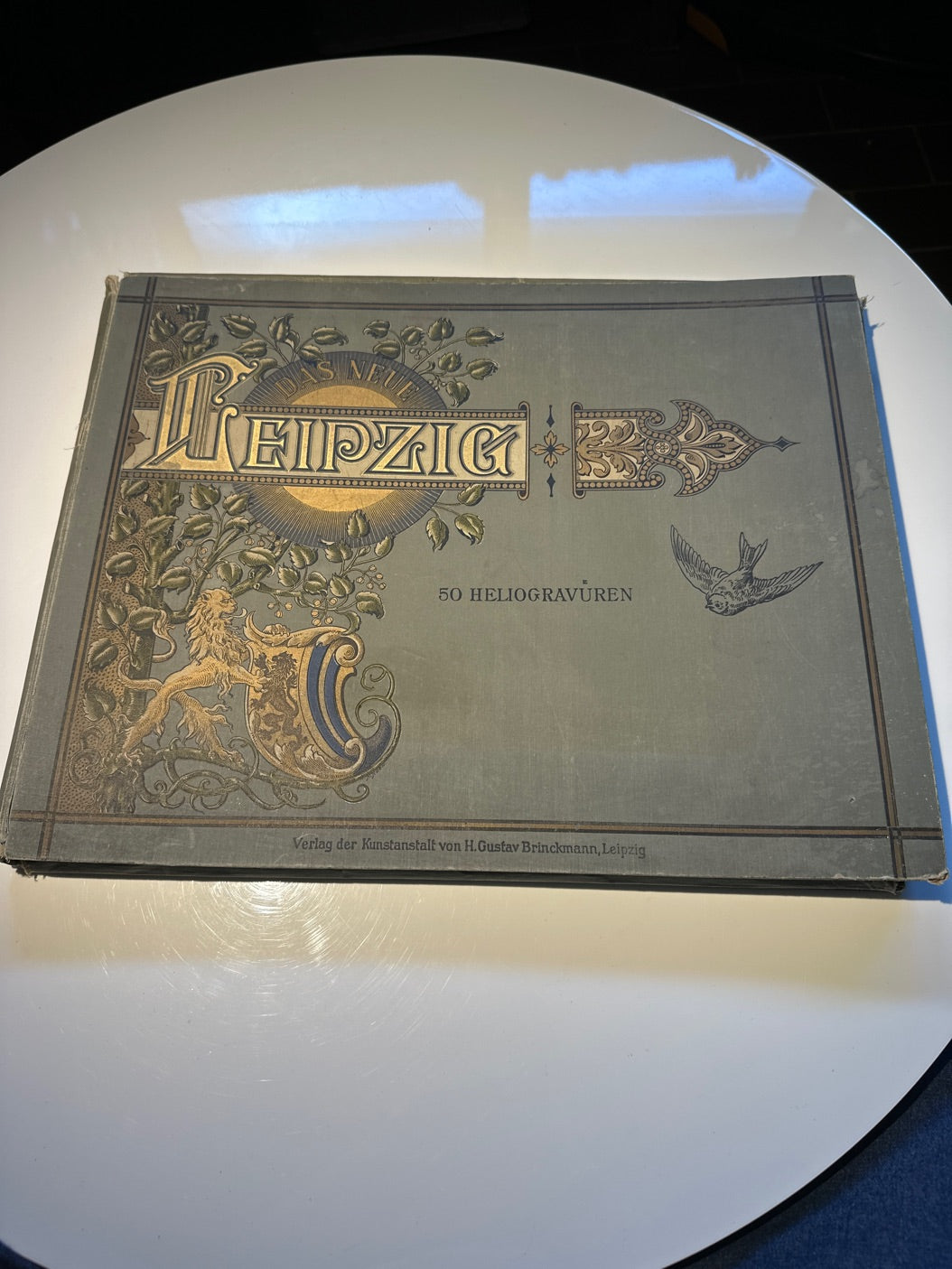 Bog med kobbertryk fra Leipzig