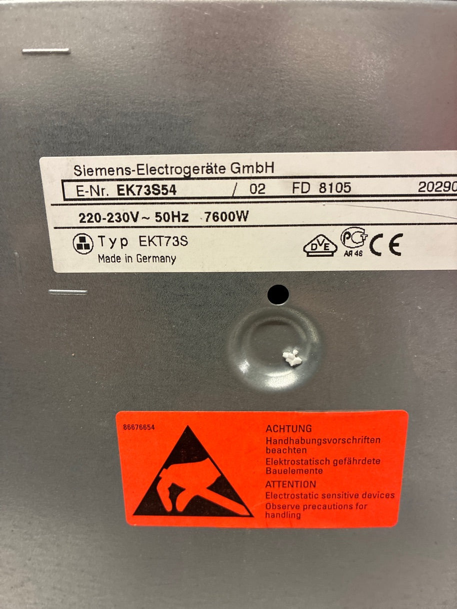 Siemens Induktion kogeplade EK73S54
