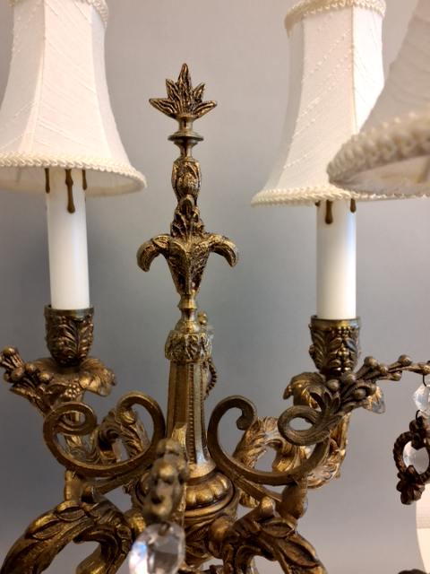 Vintage bordlampe i messing