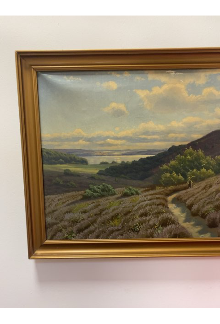 Maleri: Fjordudsigt