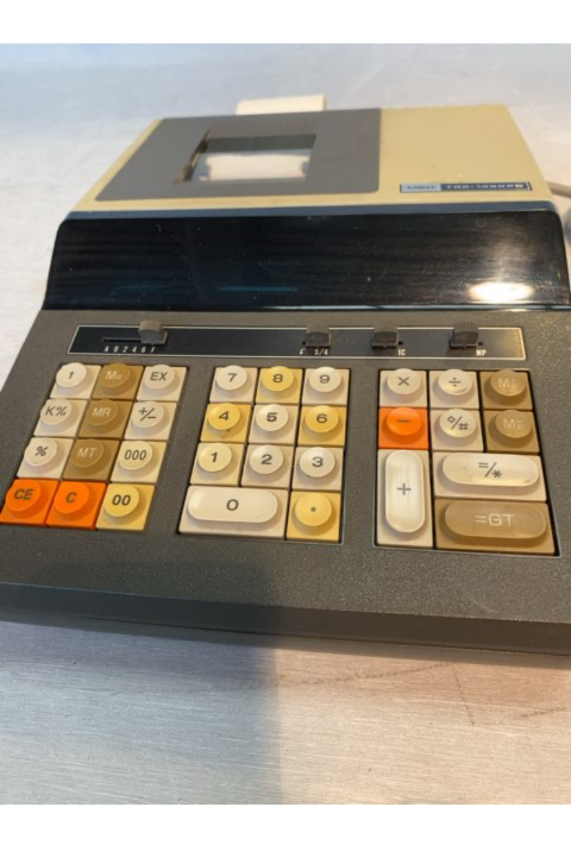 Retro regnemaskine
