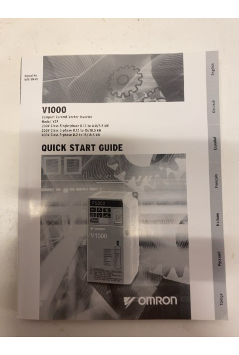 Omron V1000 inverter. Ny