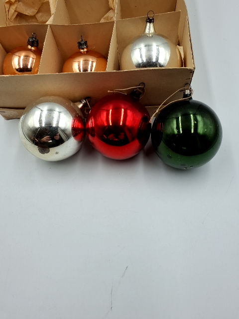 Vintage Julekugler Glas