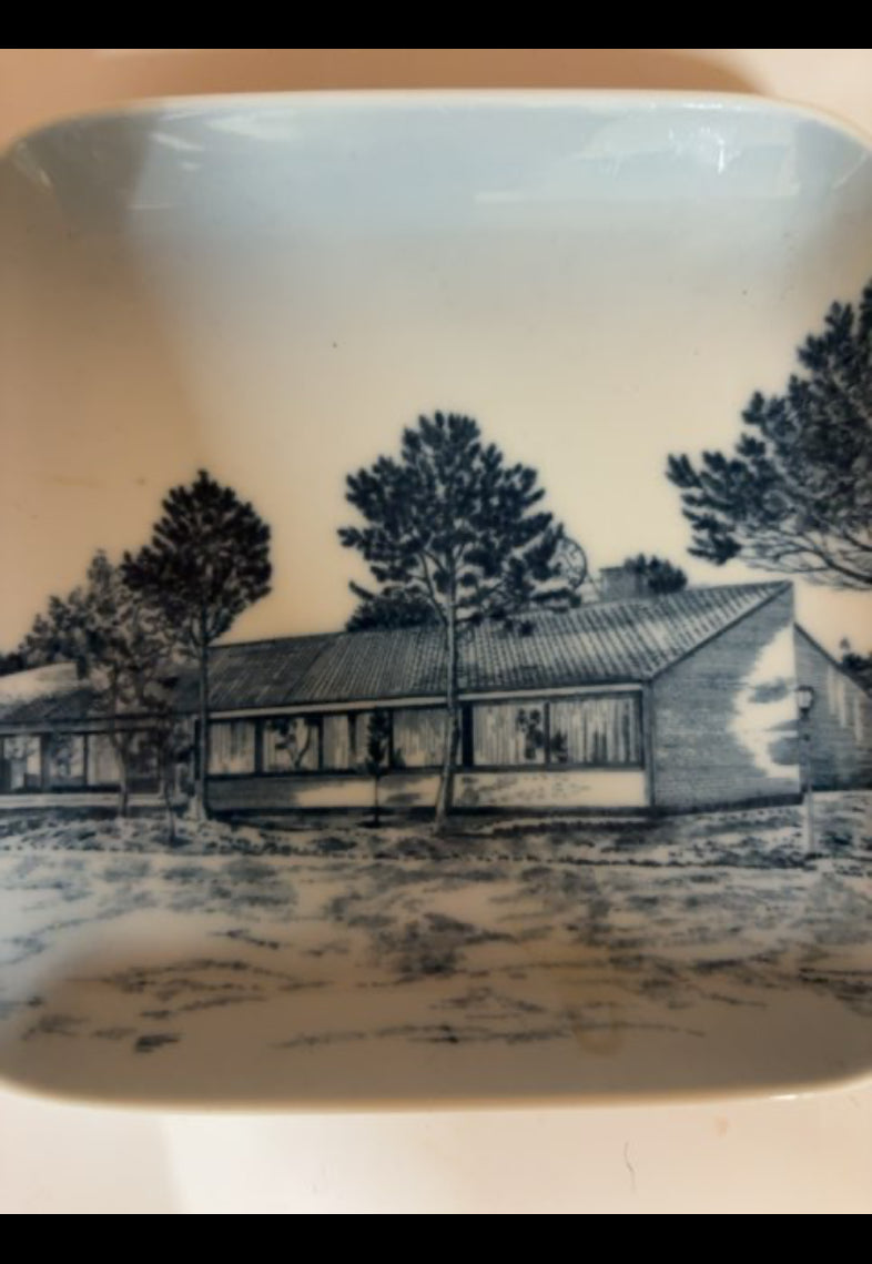 Blå Royal Copenhagen platte