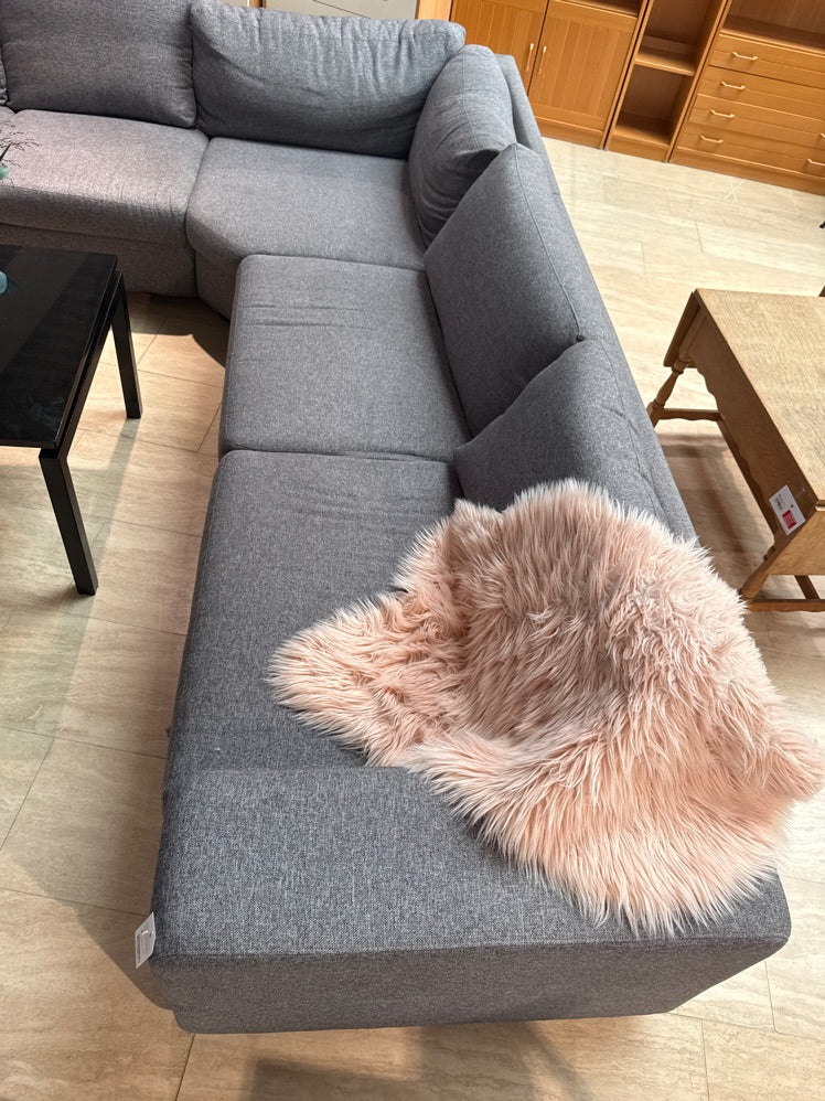 Vinkel sofa grå