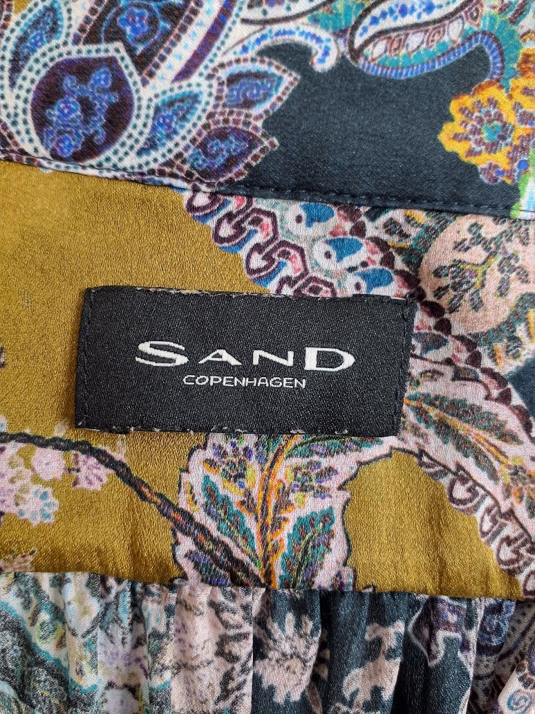 Sand silke Kjole
