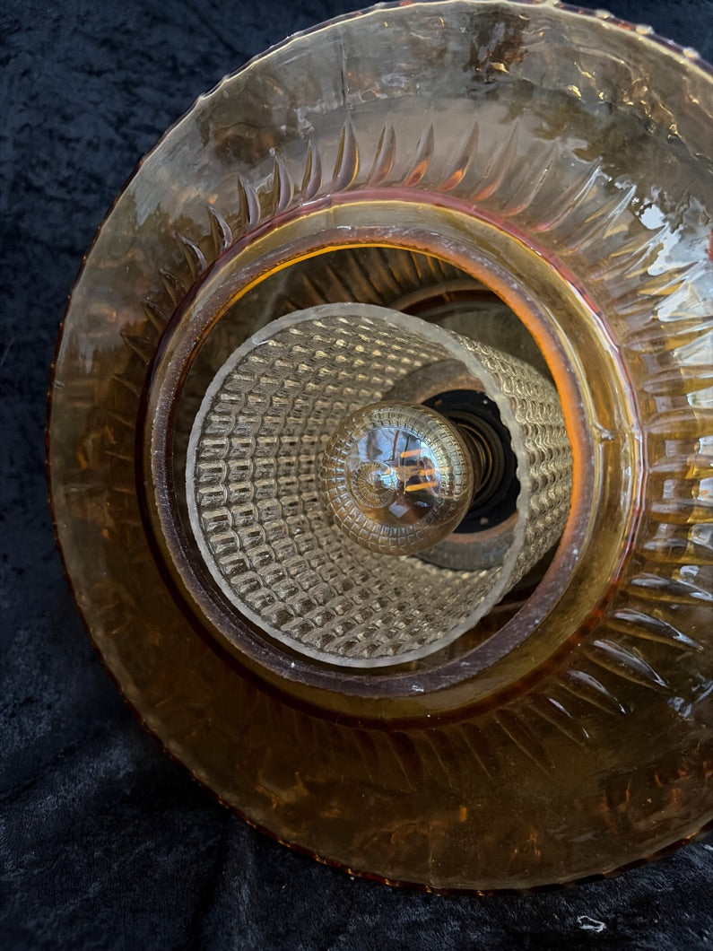 Loftlampe gulligt glas