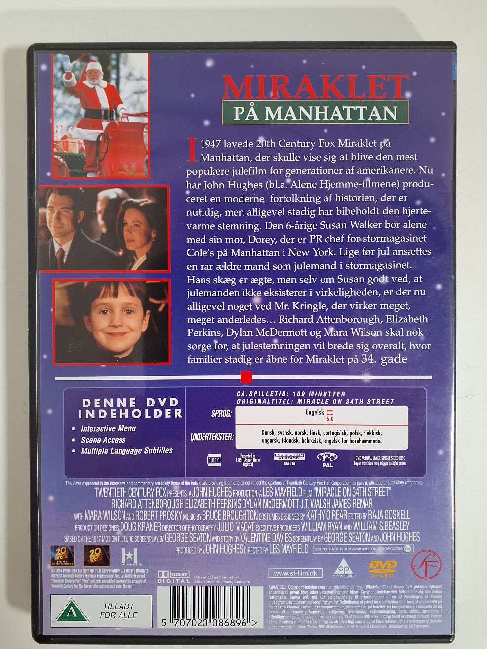 Dvd: Miraklet på Manhattan (1994)