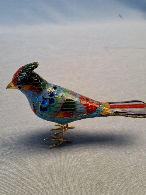 Vintage Kinesisk Fuglefigur