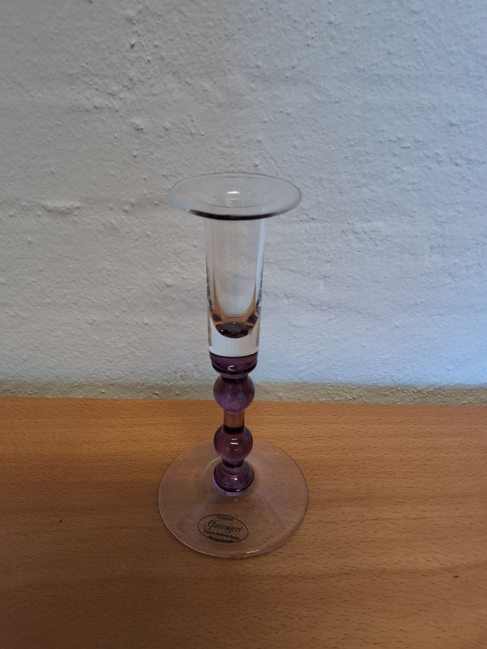 Pernille Bastrup lysestage i glas