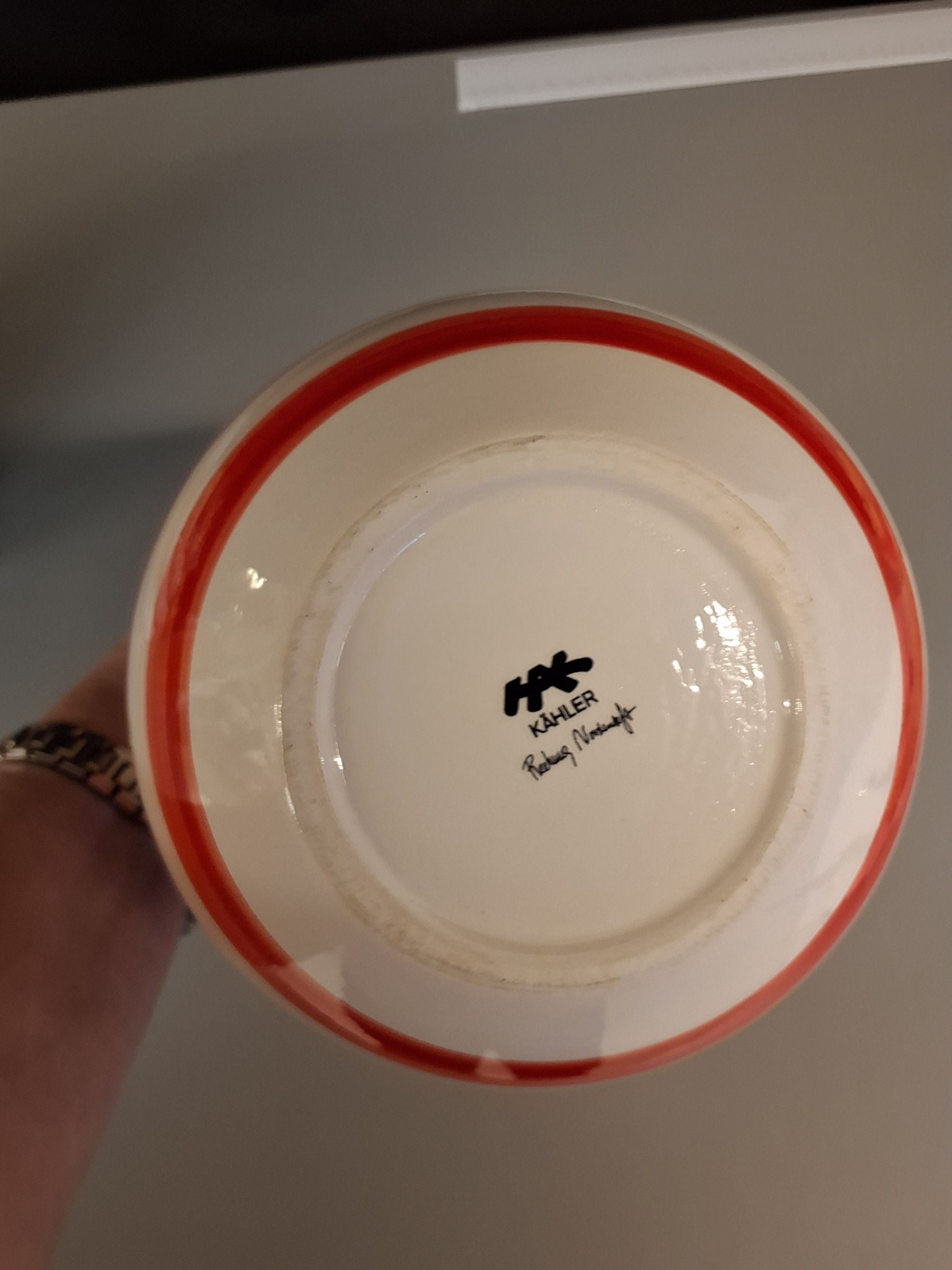 Kæhler orange vase