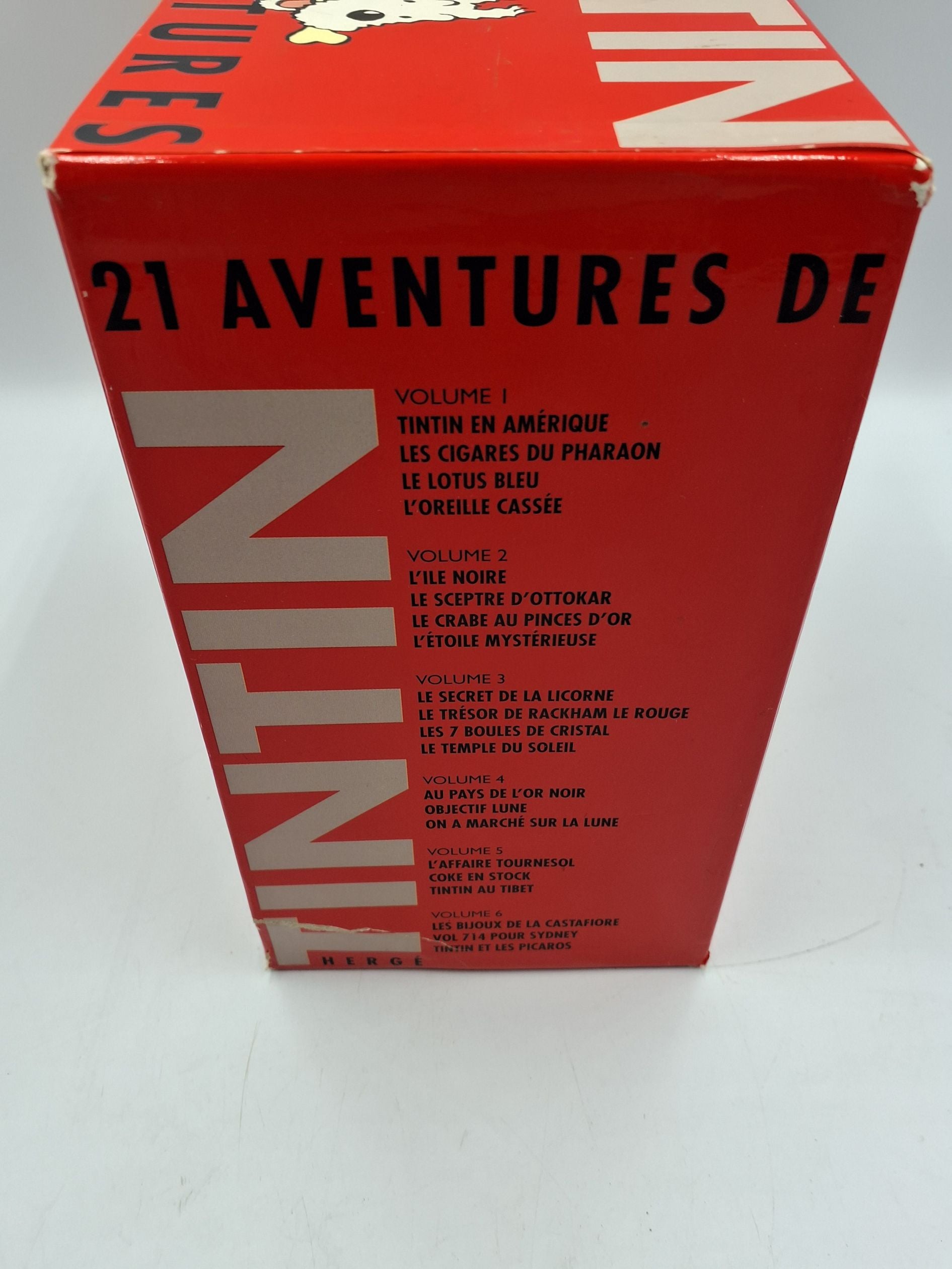 VHS Tintin samling Box