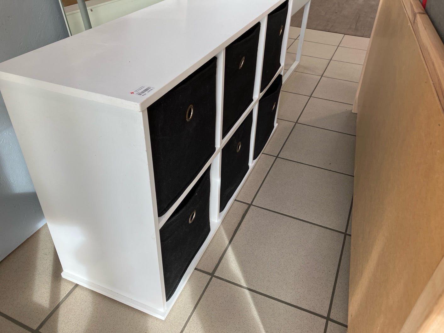 Kommode med stofbokse