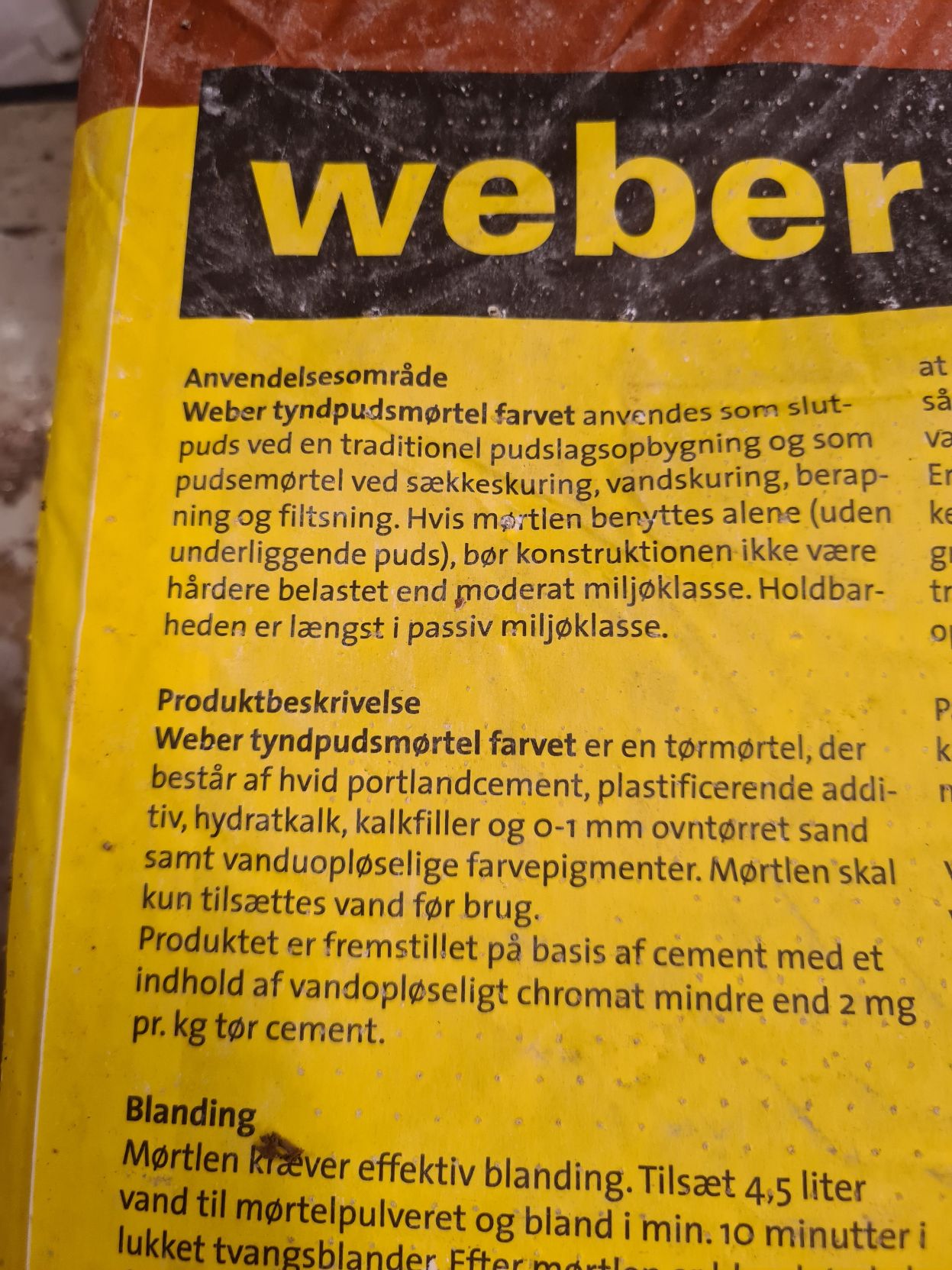 Weber Tyndpudsmørtel