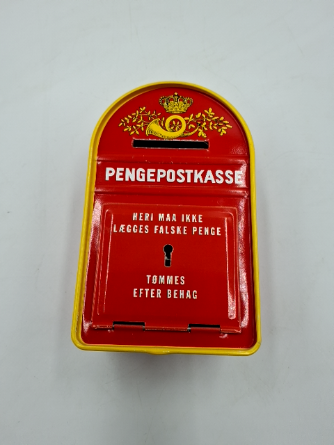 Rød postkasse Sparebøsse