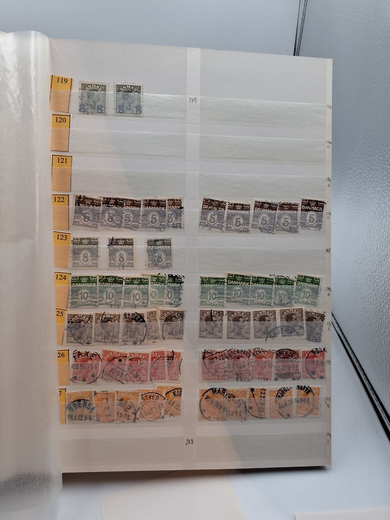 Frimærkesamling, udsøgt AKA 1-500