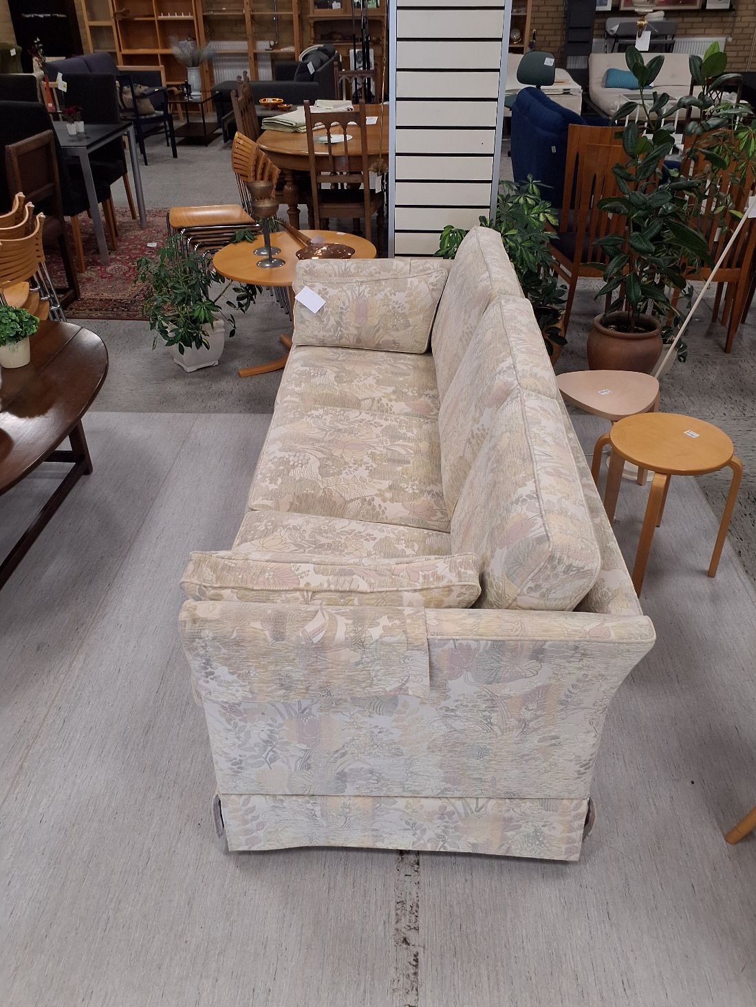 Blomstret 3-pers sofa