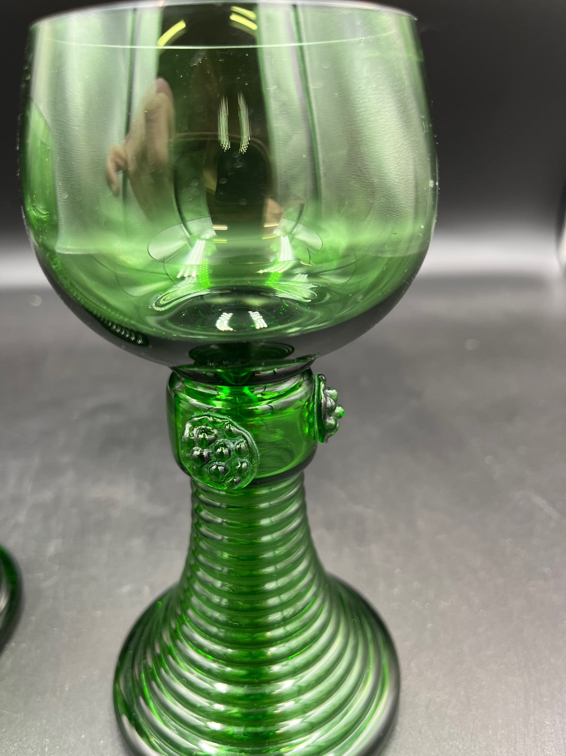 2 stk Rømerglas, små skår