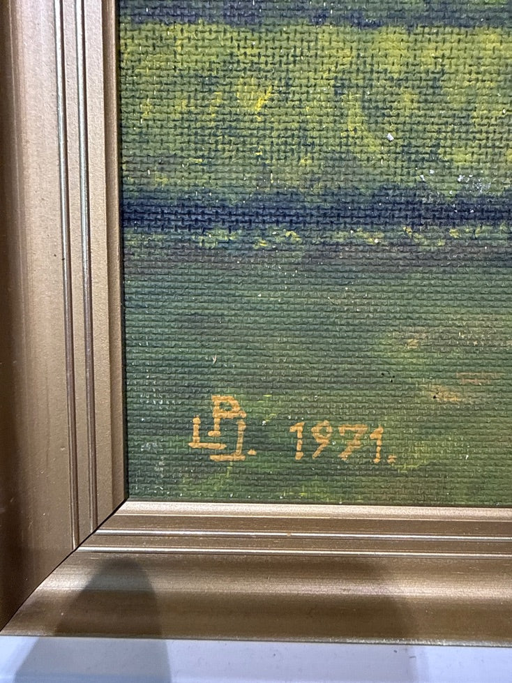 Maleri "L.P. 1971"