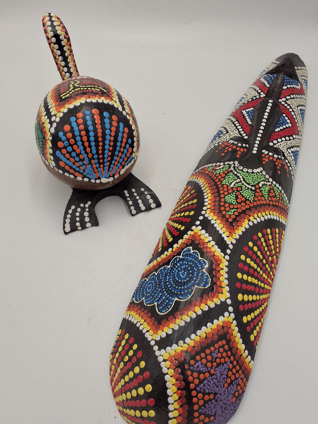 2 stk. Træ figur