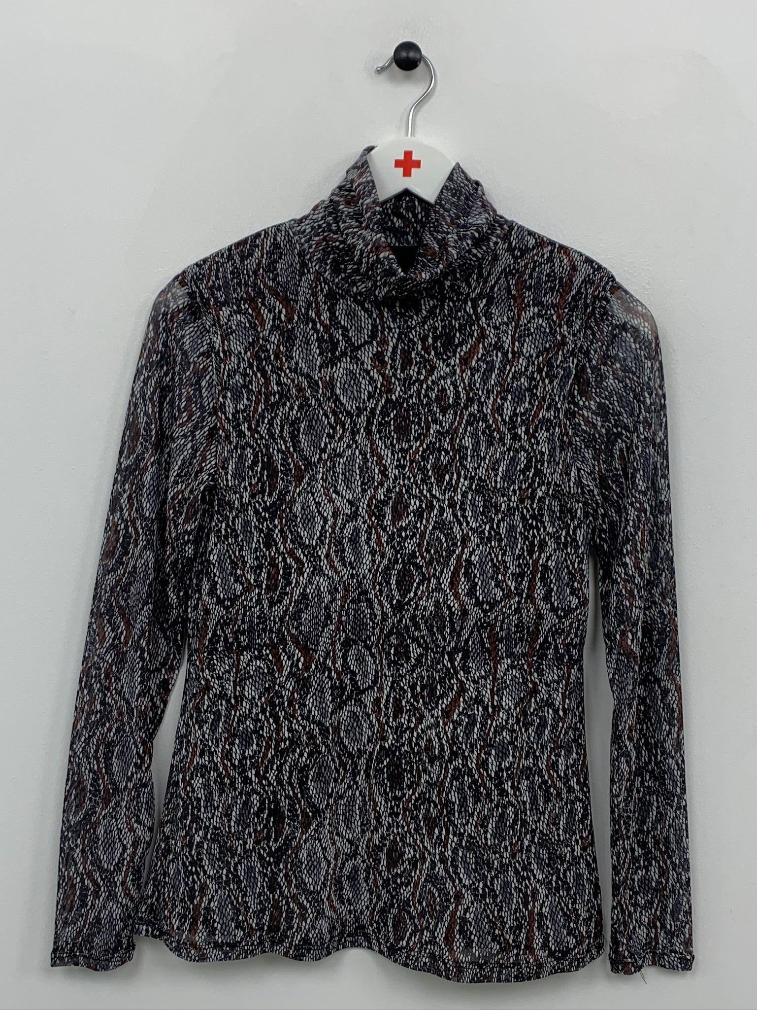 Slangeprint bluse af ukendt mærke