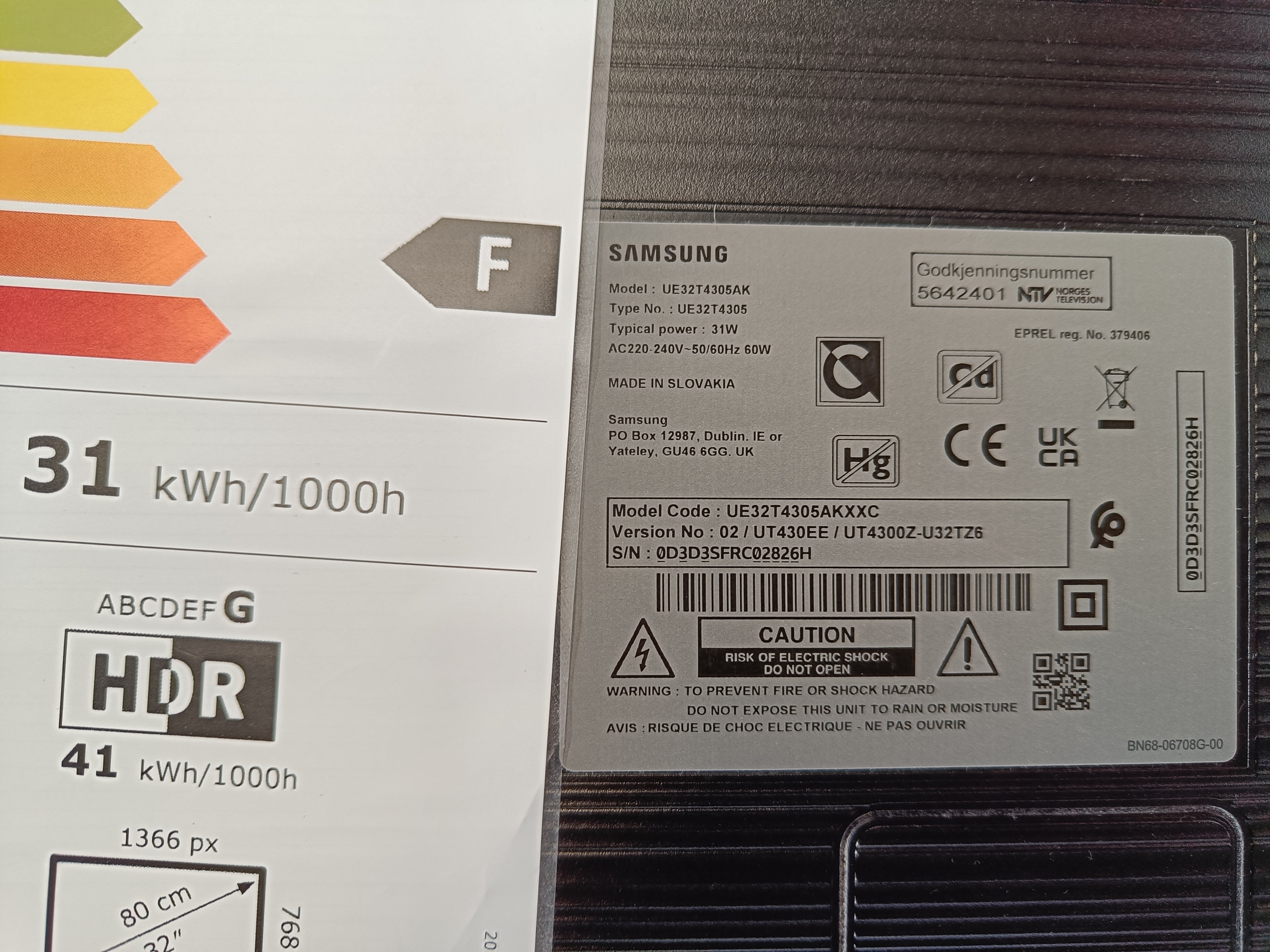 Samsung 32 tommer smart TV