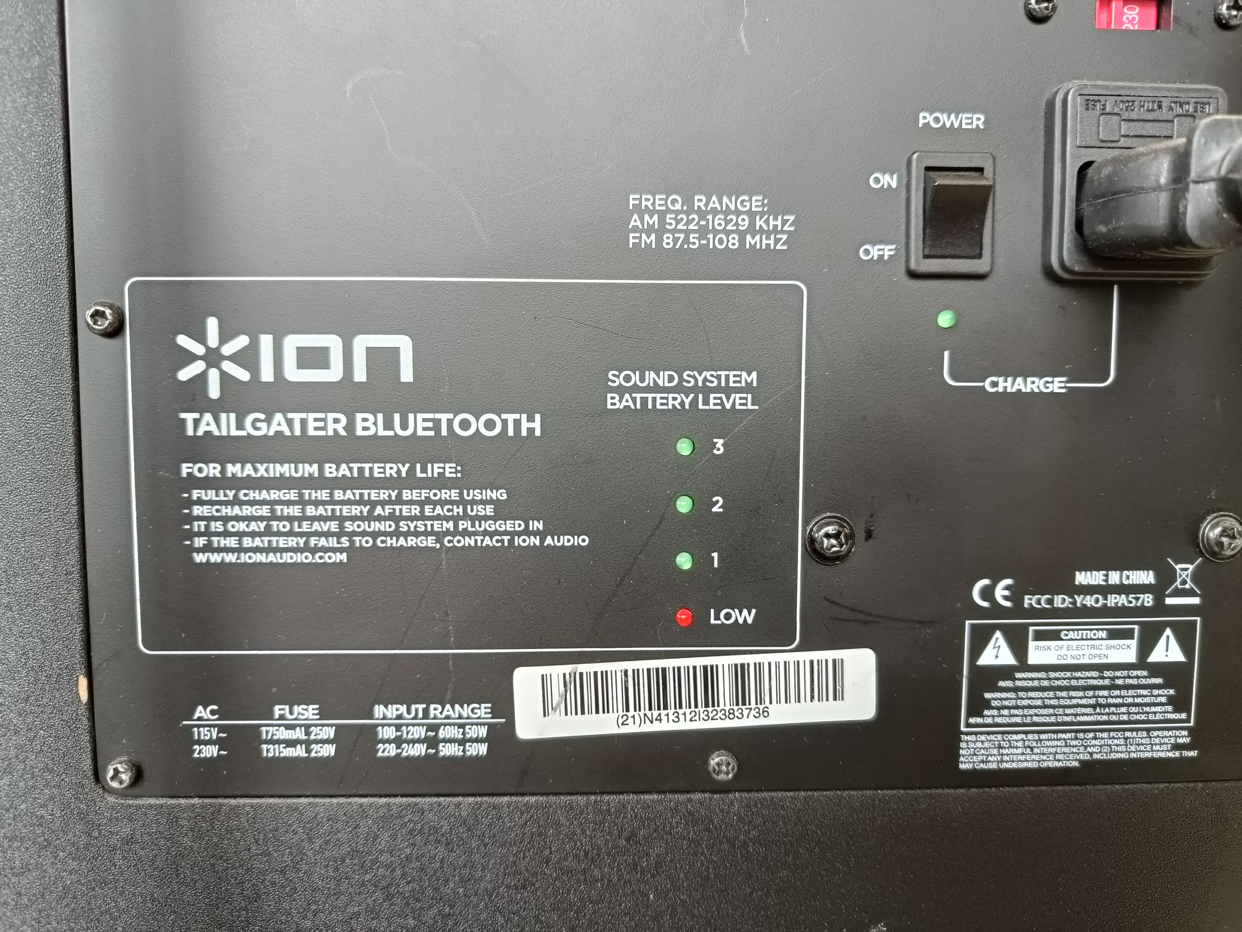 Xion Tailgater bluetooth højtaler