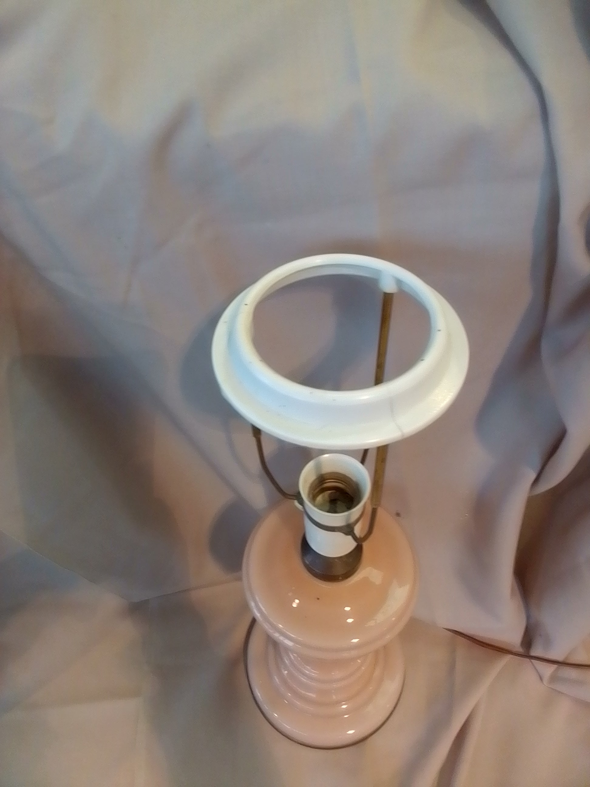 Opaline bordlampe