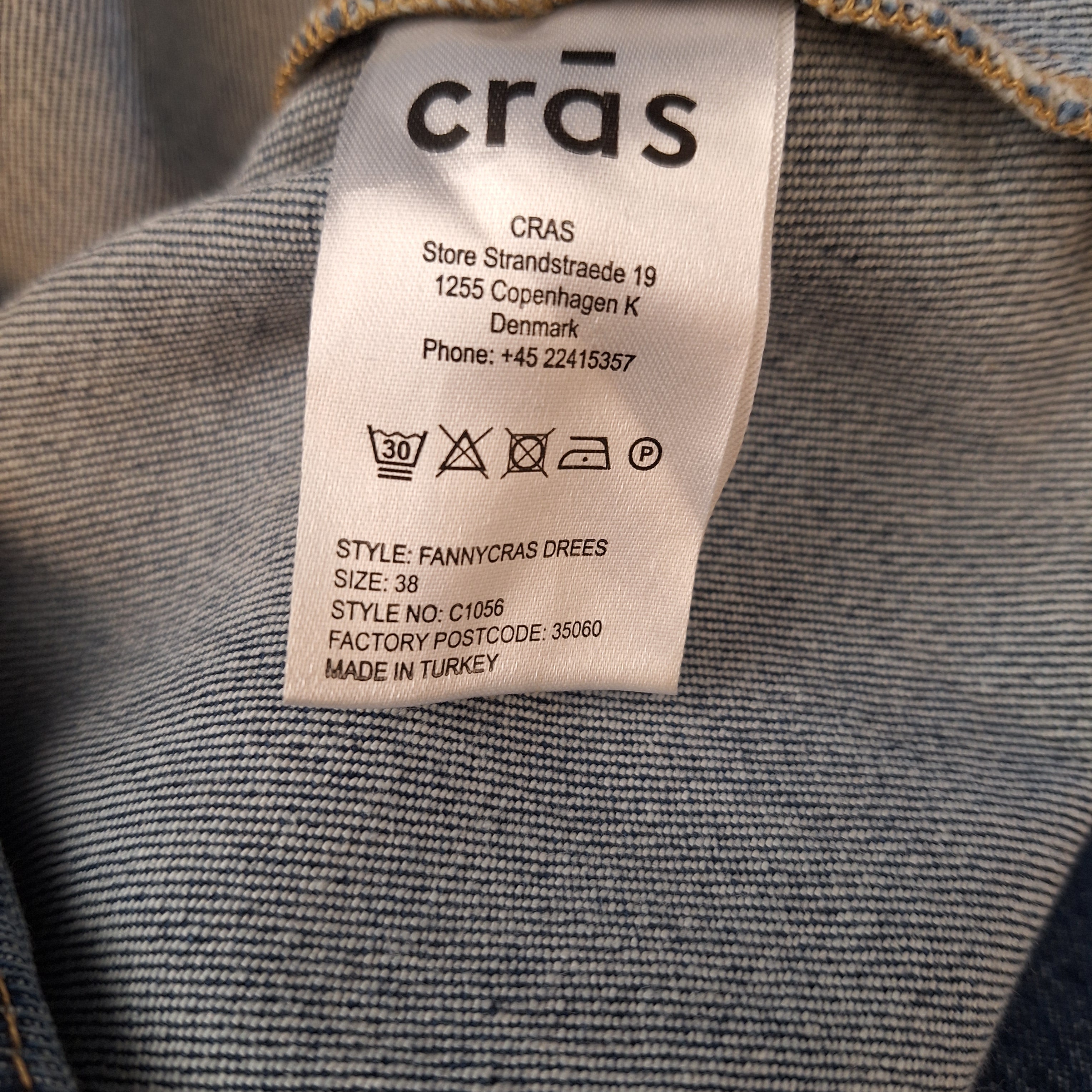 Cras kjole denim