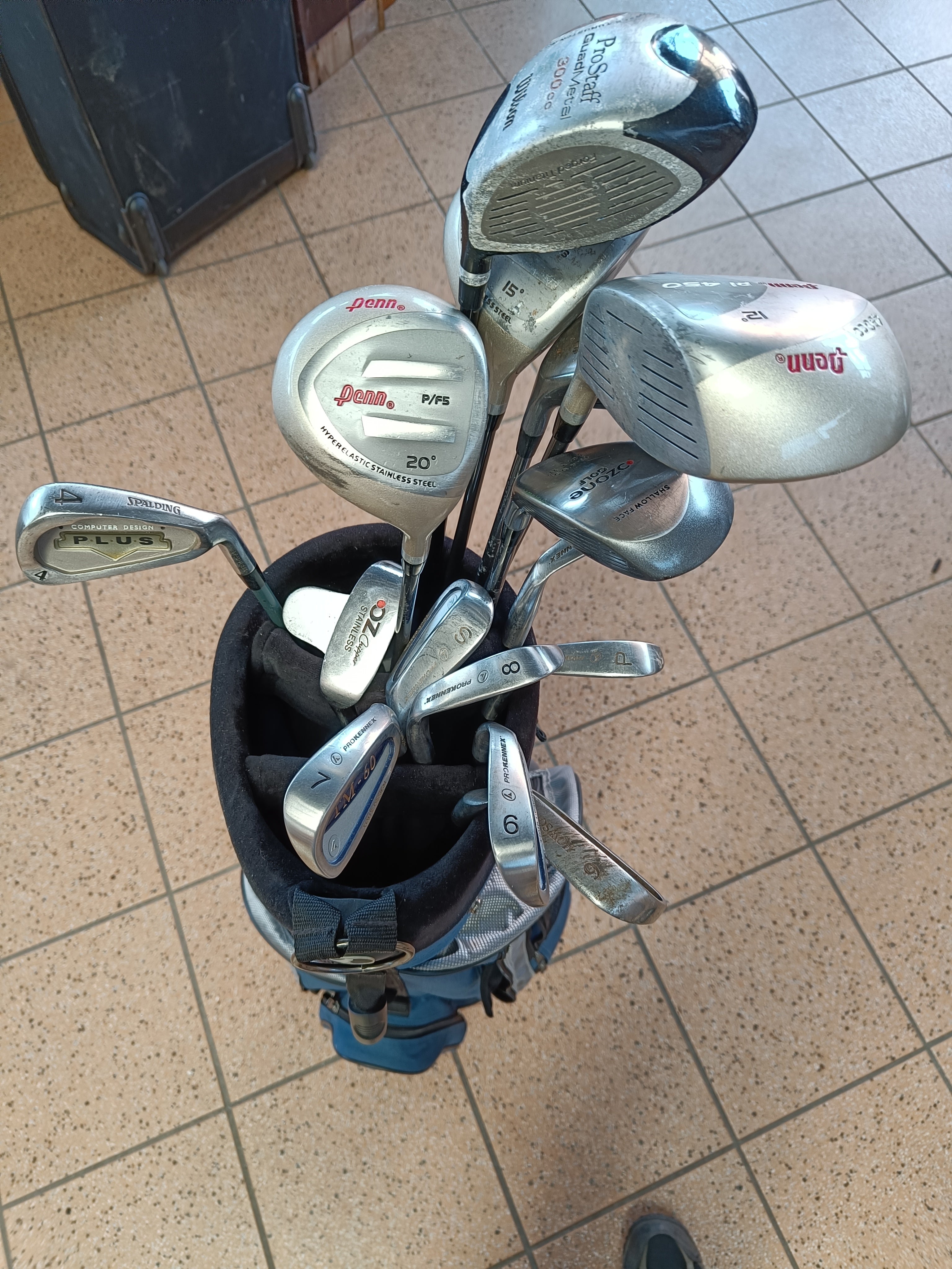 Golfsæt med taske