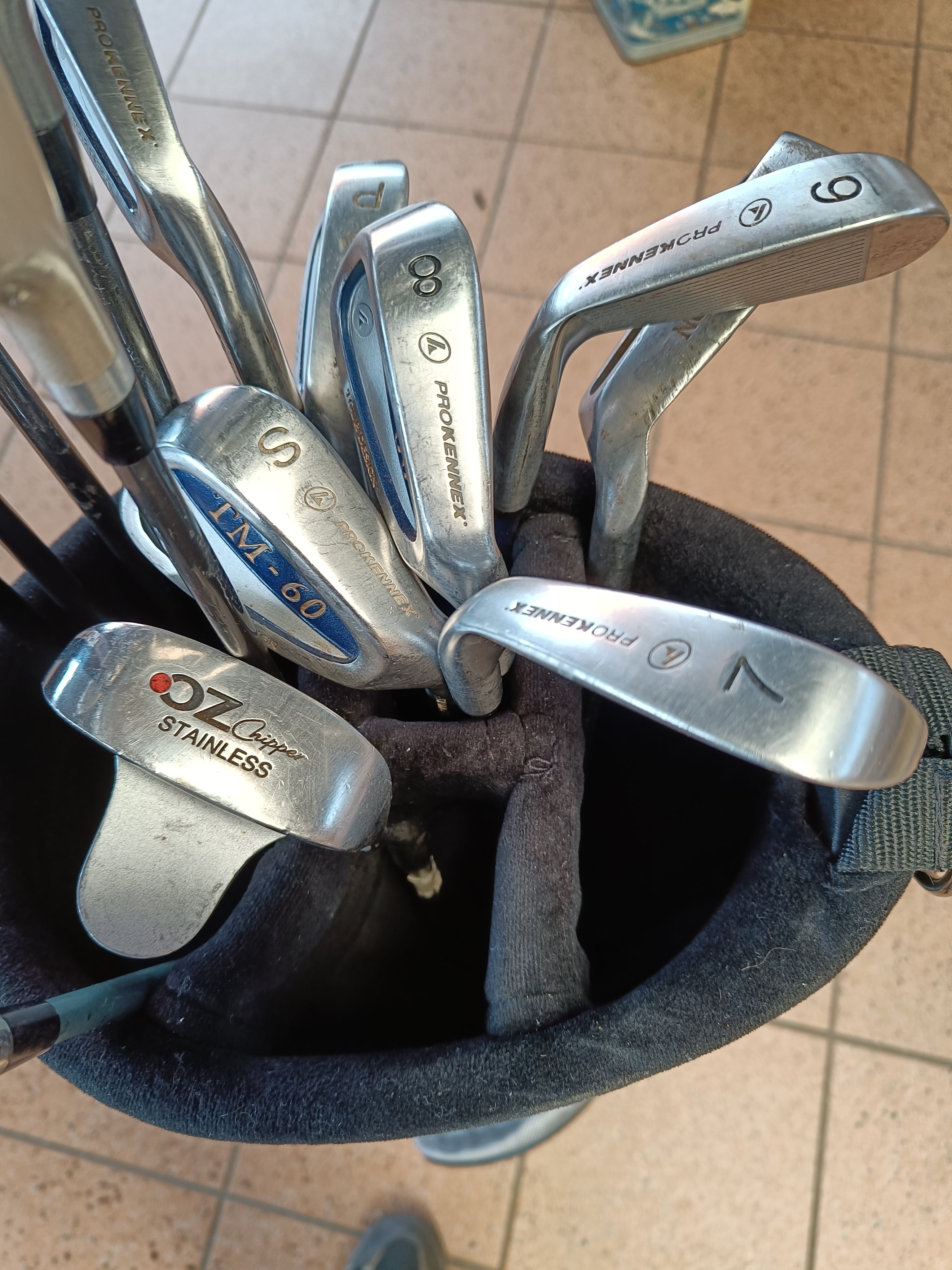 Golfsæt med taske