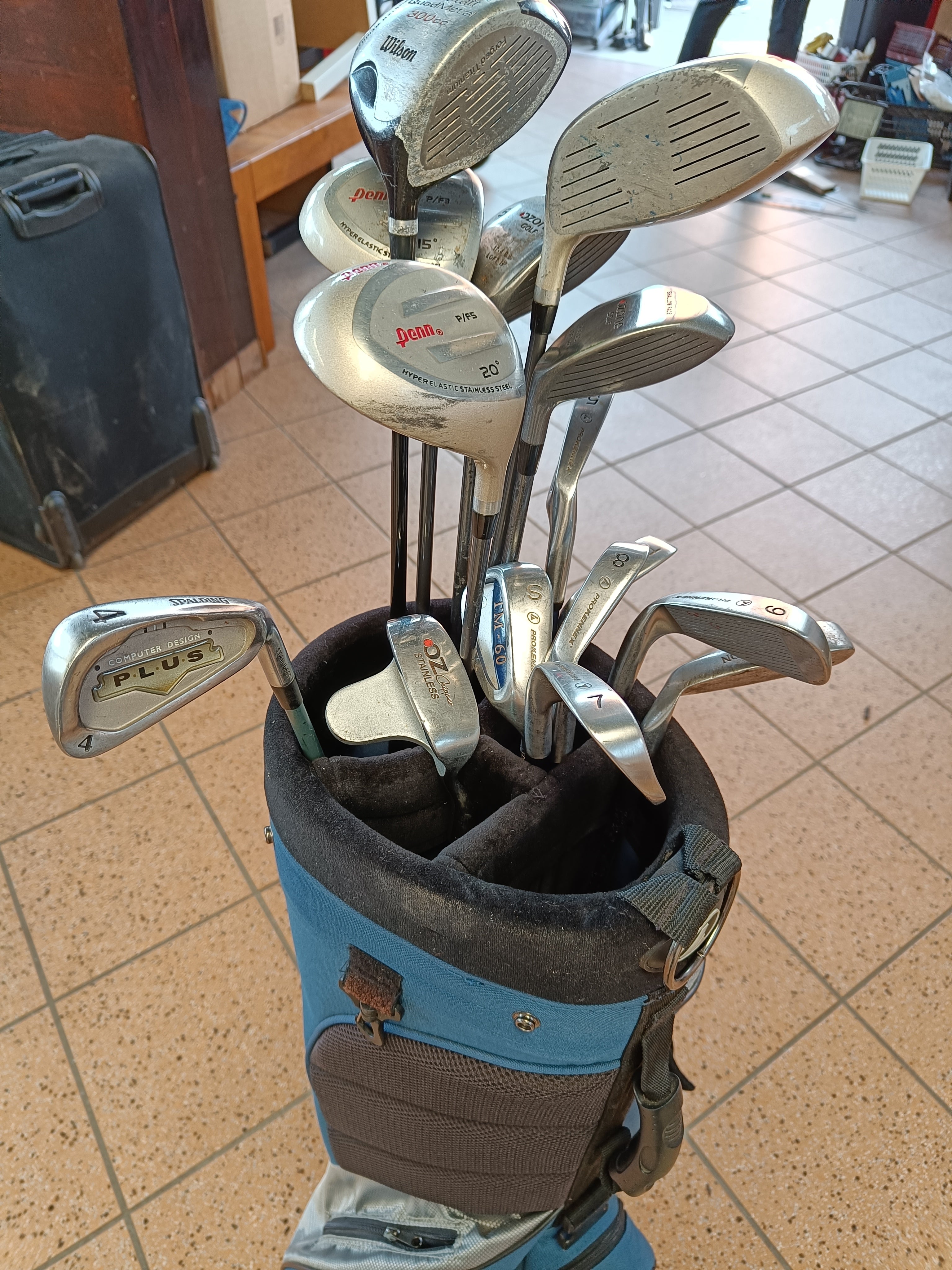 Golfsæt med taske