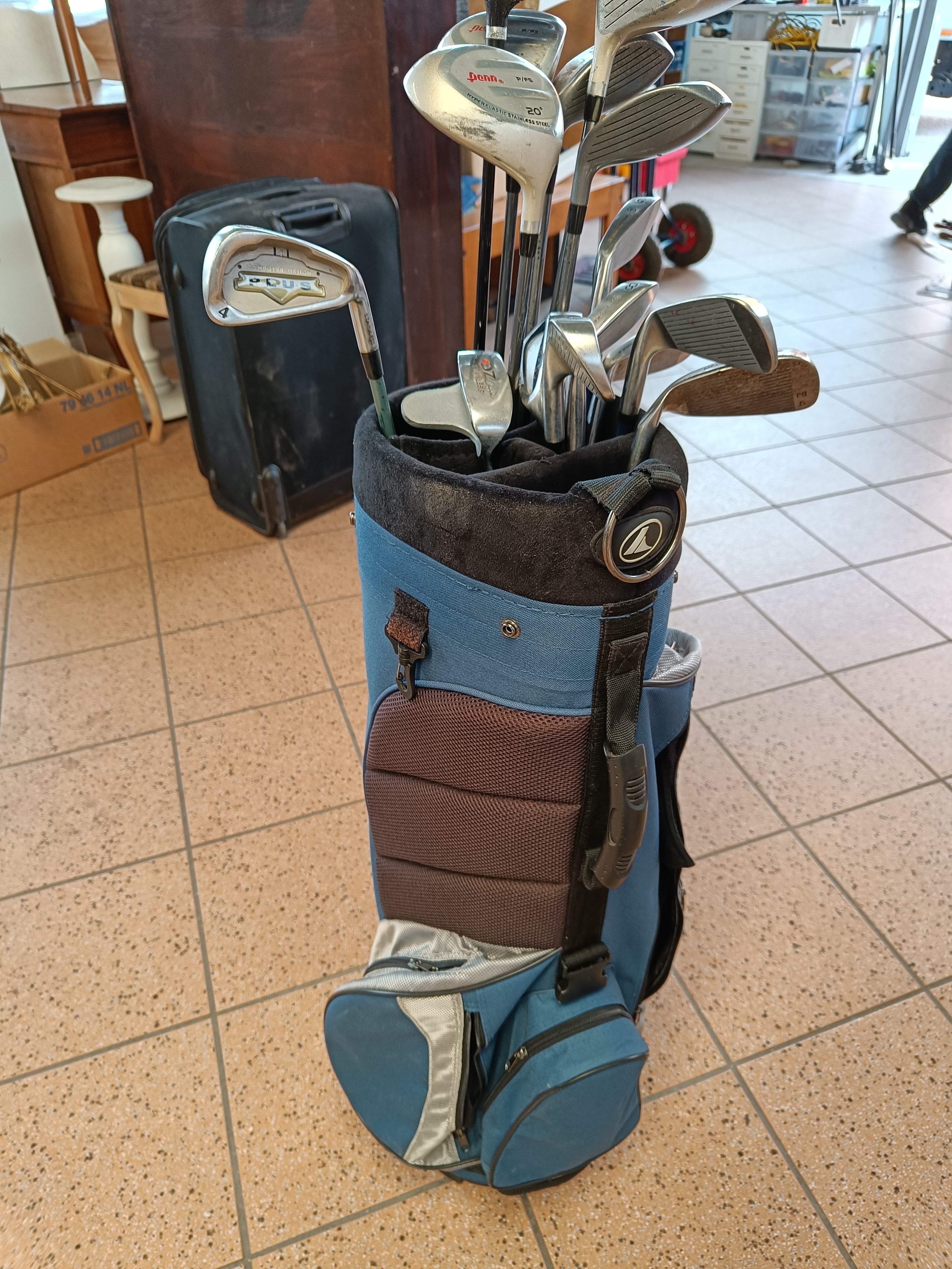 Golfsæt med taske