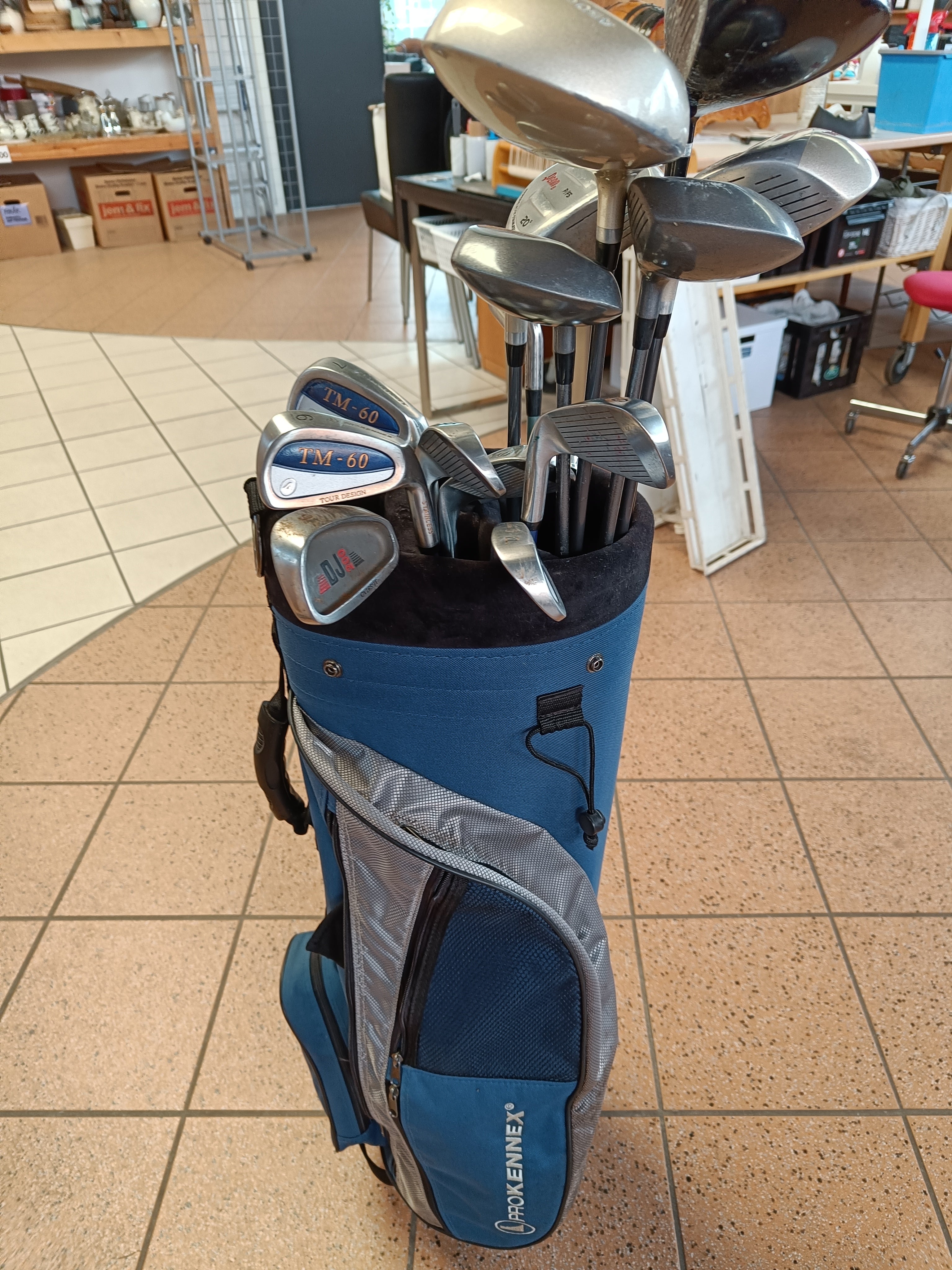 Golfsæt med taske