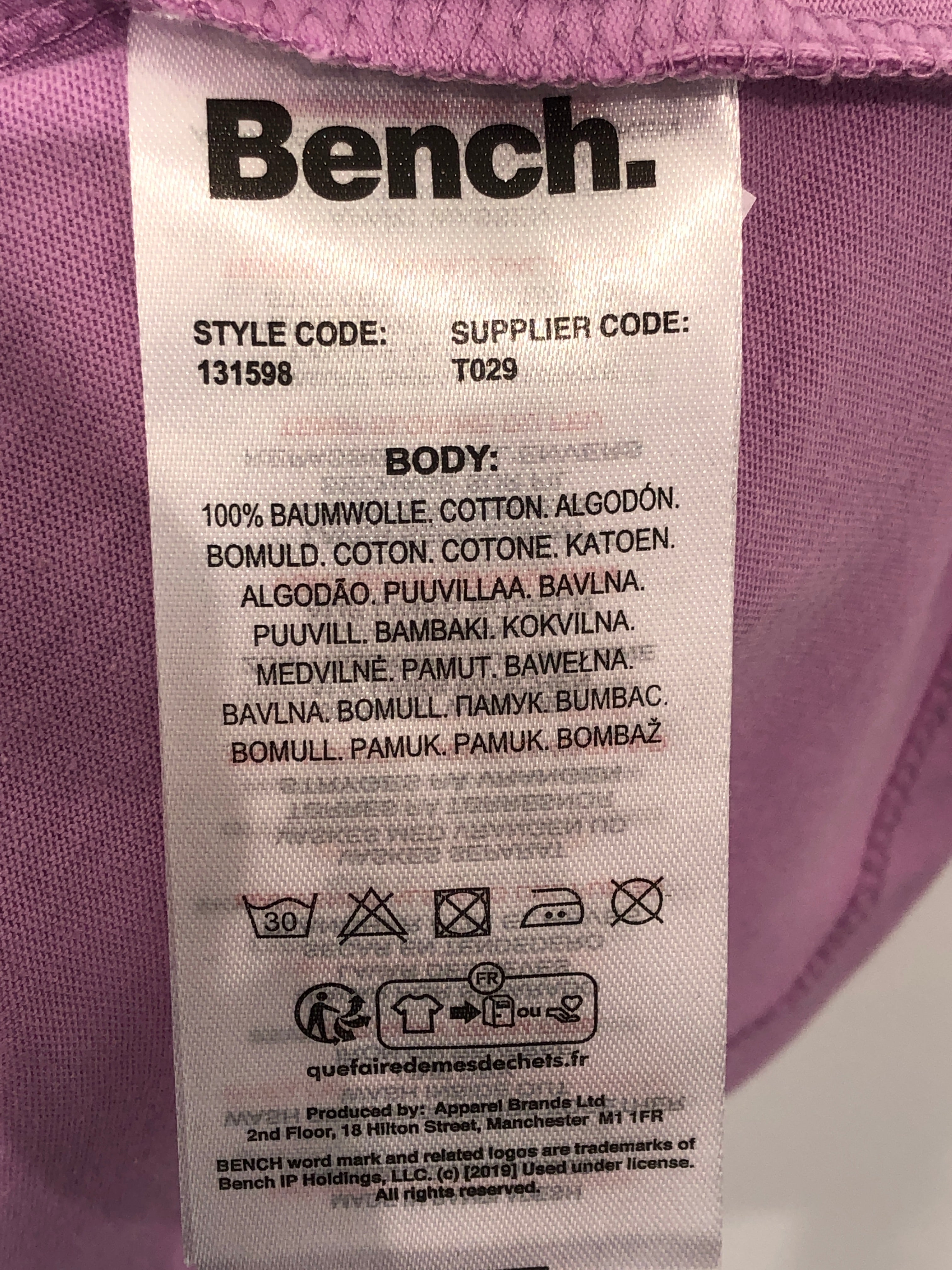 Bench T-shirt