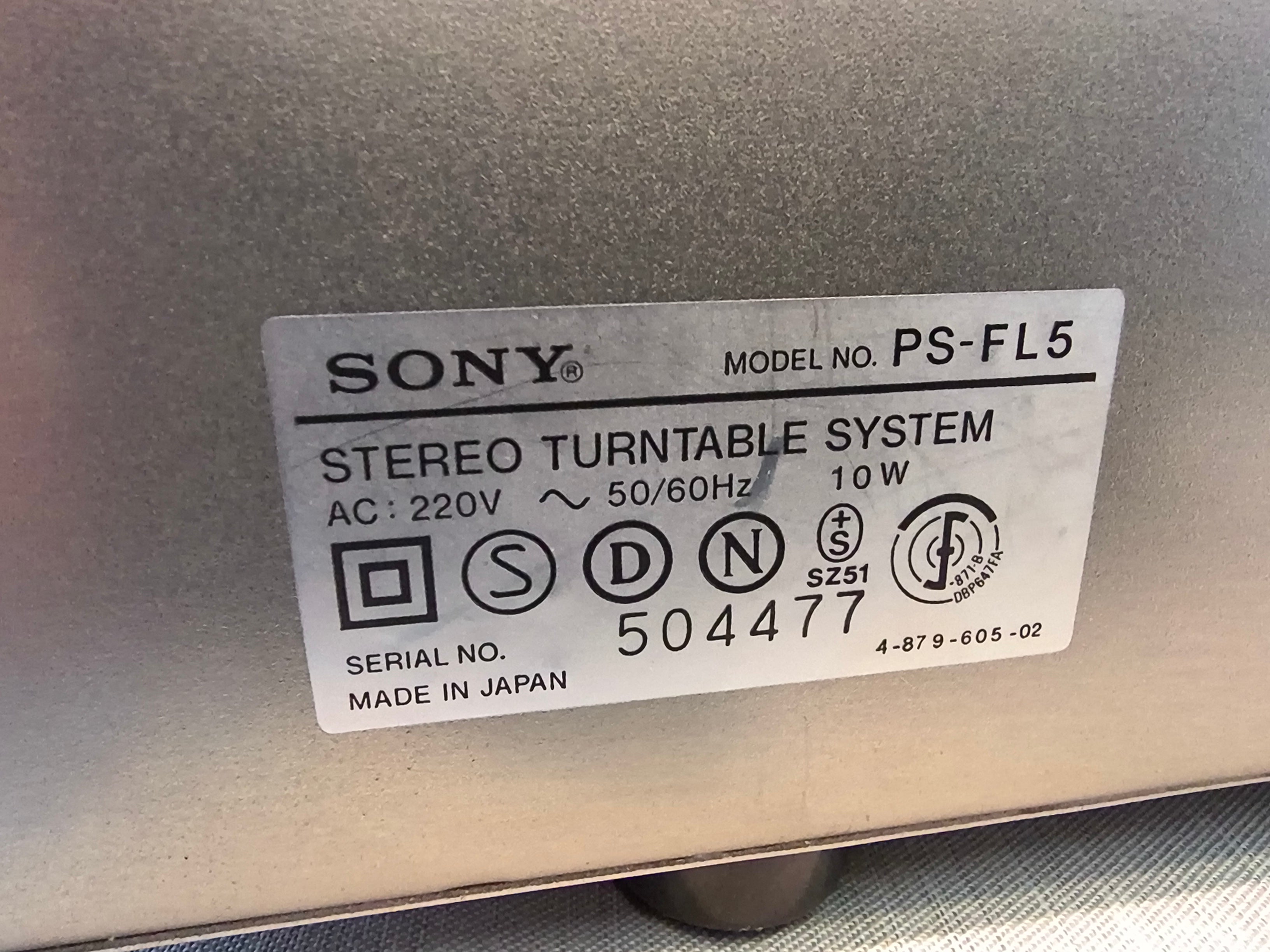 Sony PS-FL5 pladespiller